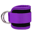 Adjustable Ankle Straps Cuffs with D-Ring for Cable Machine Fitness Glute Kickback Gym Foot Leg Training Brace Support