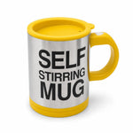 Taza autoagitadora Bornexfit color amarillo
